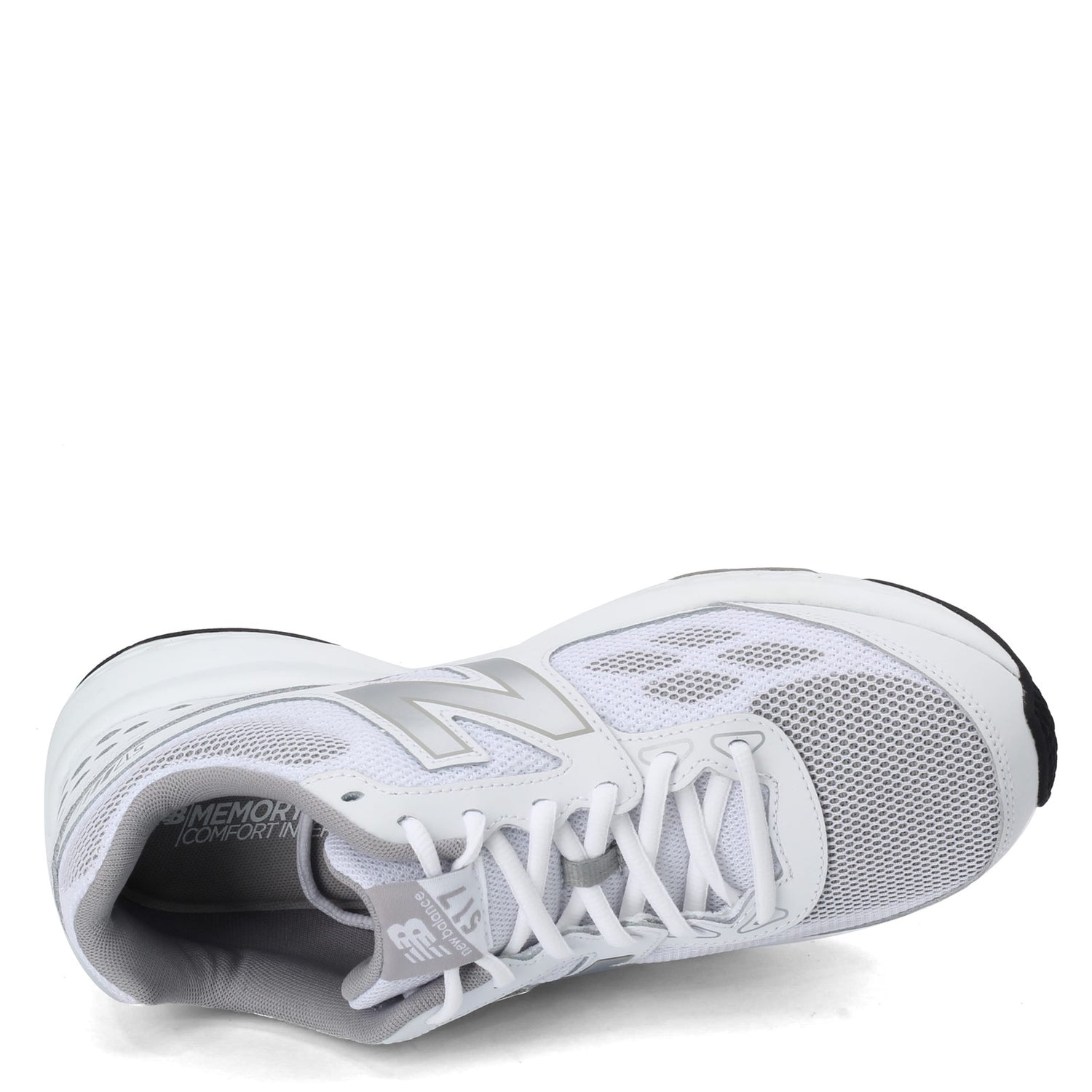 Peltz Shoes  Men's New Balance 517v1 Training Shoe WHITE SILVER MX517WR1