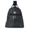 Peltz Shoes  Women's Baggallini Naples Convertible Backpack MIDNIGHT BLOSSOM NAP480-MID BLSM