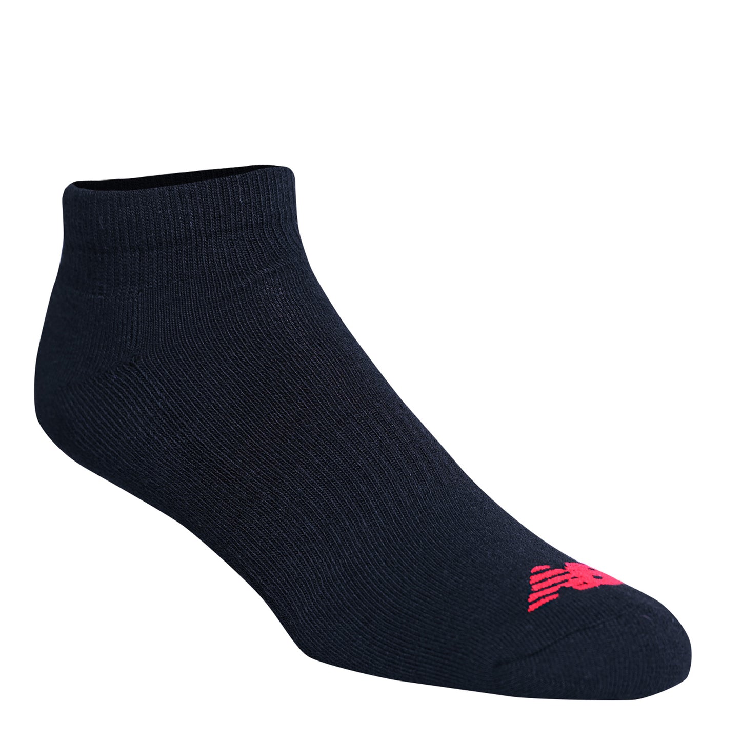 Peltz Shoes  Men's New Balance Athletic Quarter Socks - 6 Pack Black NBM201QT02002
