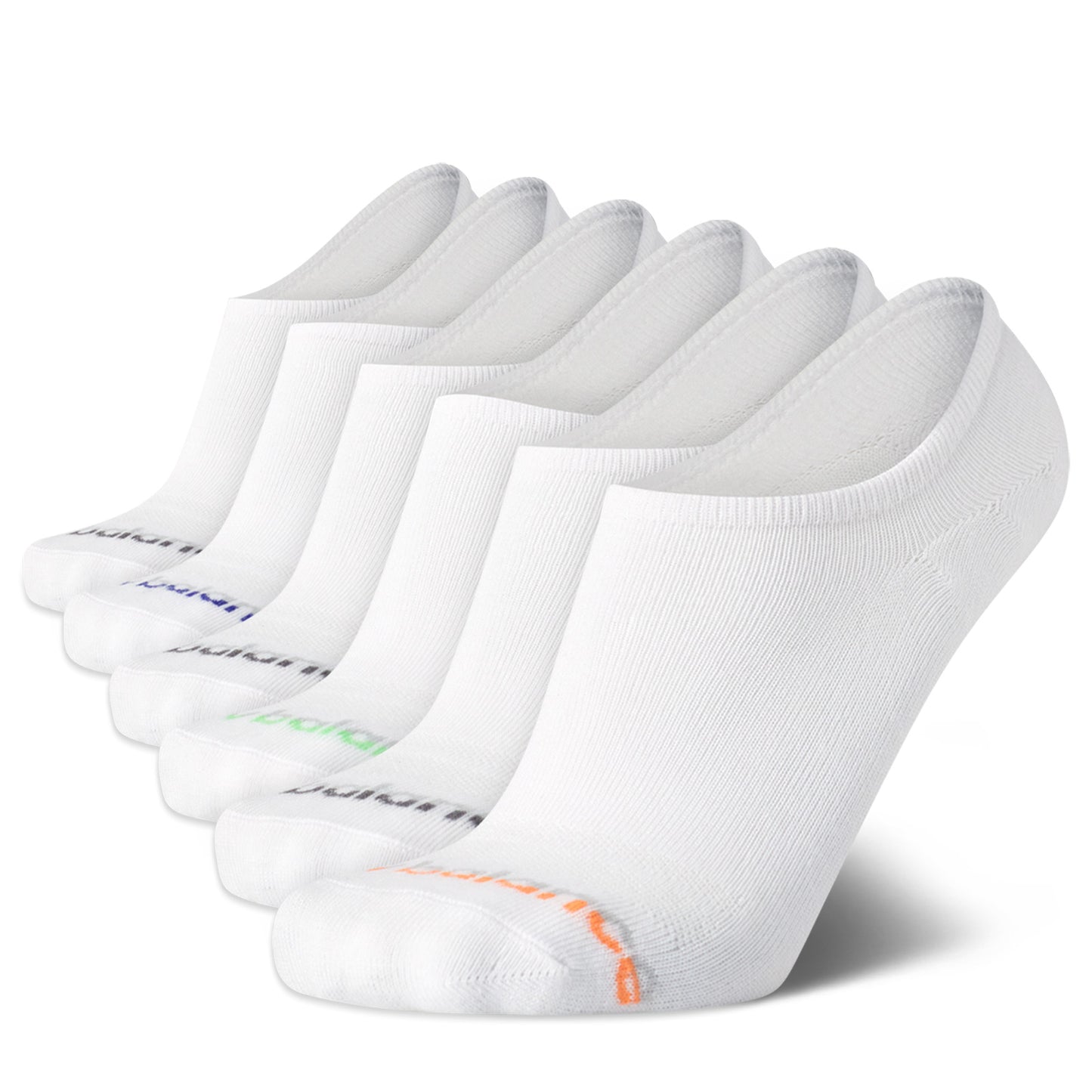 Peltz Shoes  Men's New Balance Invisible Liner Socks - 6 Pack White NBM221LN02001