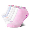 Peltz Shoes  Women's New Balance Performance Lowcut Socks - 6 pairs Pink Multi NBW201LC10007