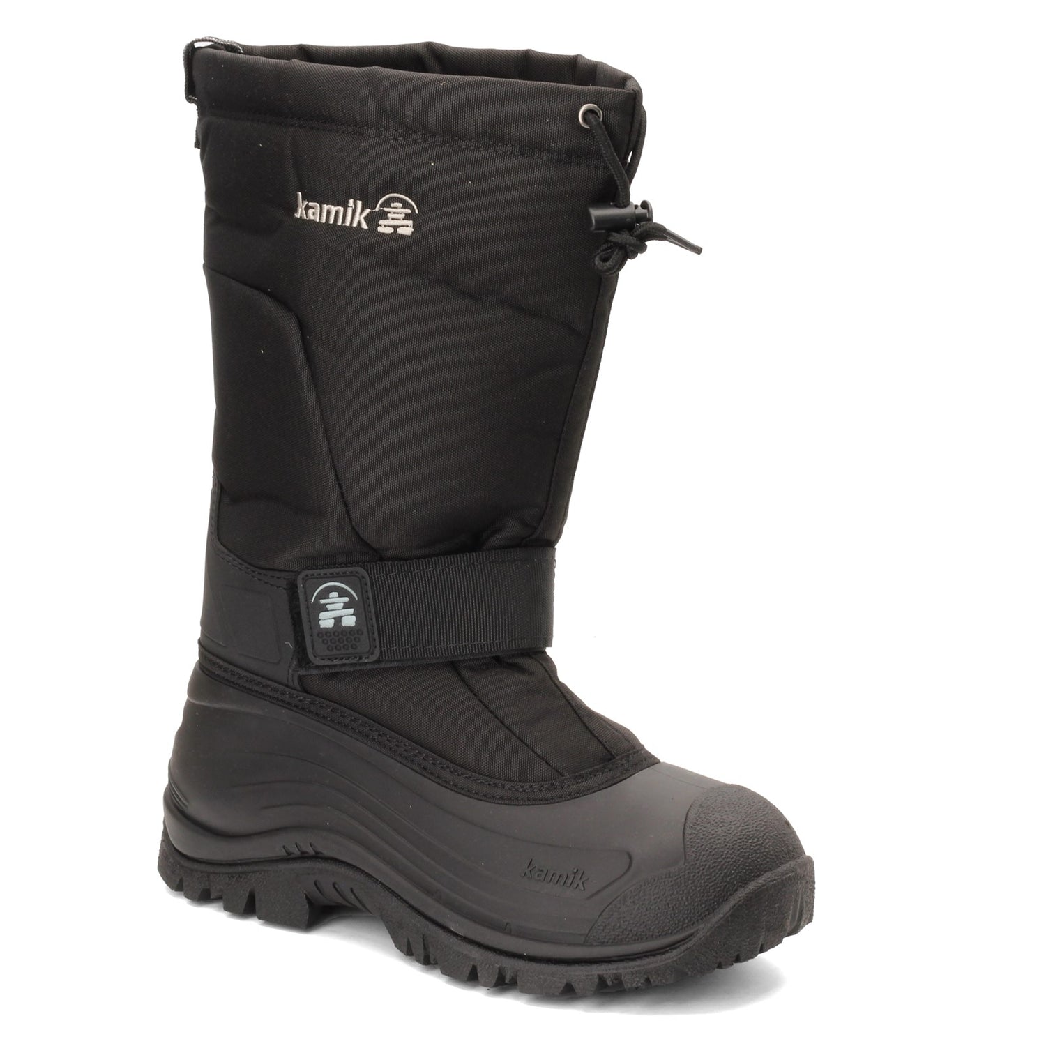 Peltz Shoes  Men's Kamik Greenbay 4 Snow Boot - Wide Width BLACK NK0200-BLK