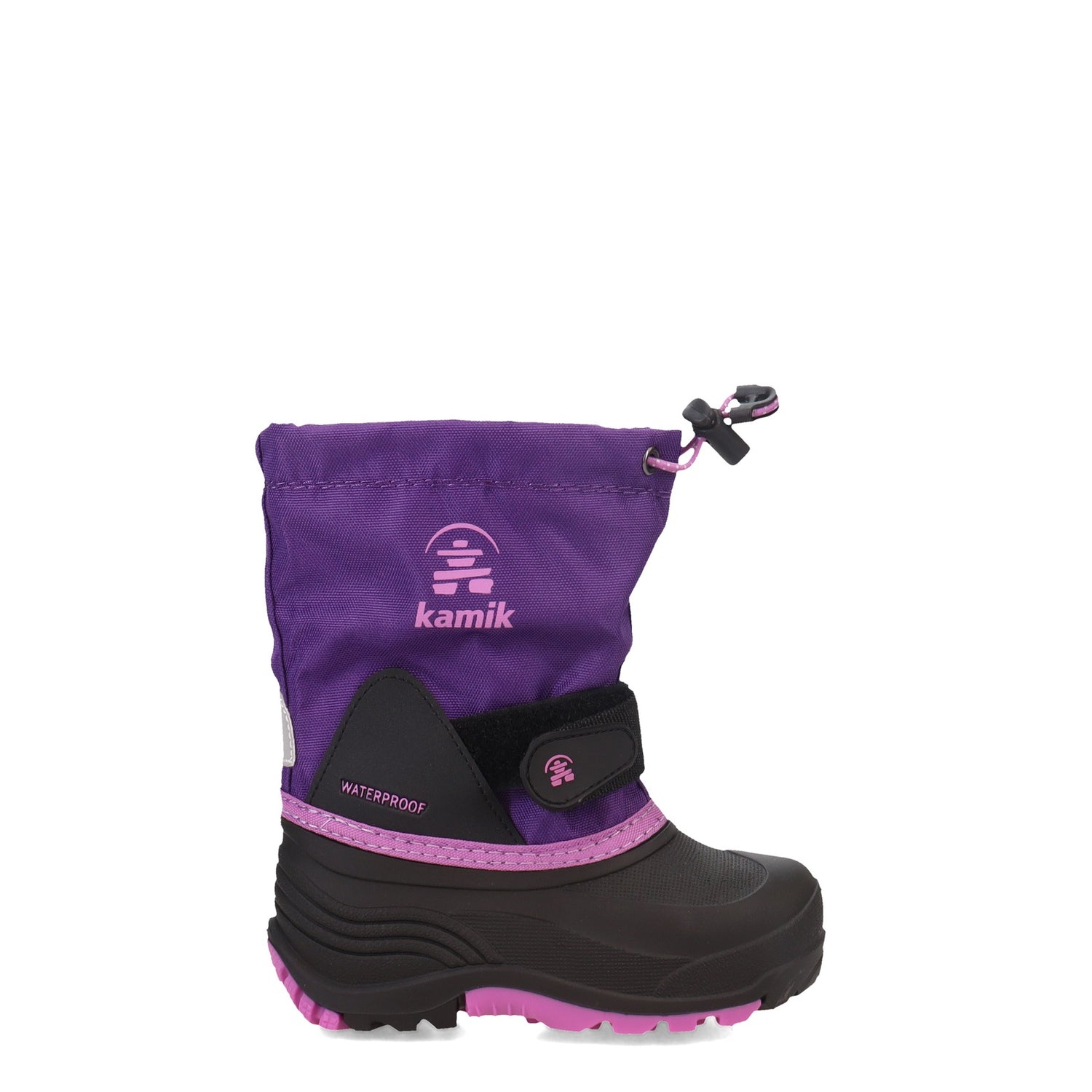 Peltz Shoes  Girl's Kamik Waterbug Boot - Wide Width - Little Kid & Big Kid PURPLE NK4227-PUR