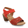 Peltz Shoes  Women's Eric Michael Norah Sandal RED NORAH-RED