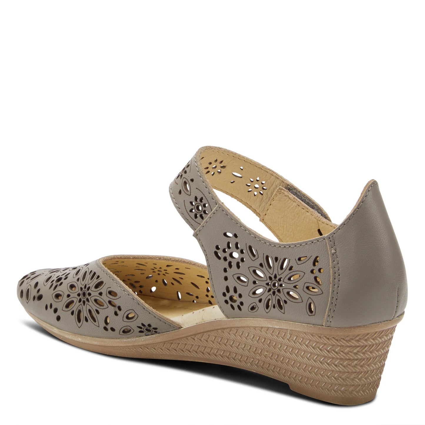 Peltz Shoes  Women's Spring Step Nougat Slip-On Gray NOUGAT GREY