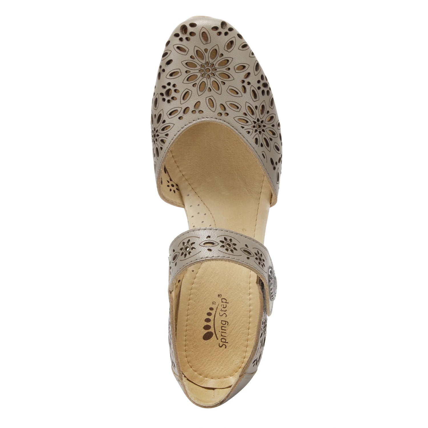 Peltz Shoes  Women's Spring Step Nougat Slip-On Gray NOUGAT GREY