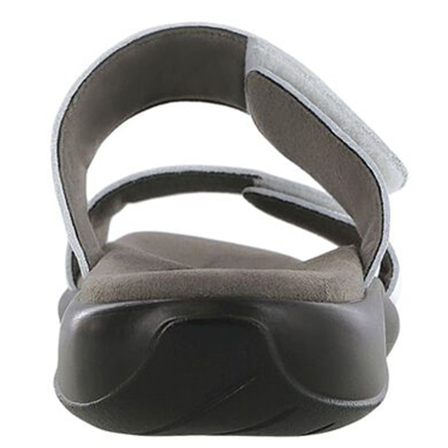 Peltz Shoes  Women's SAS Nudu Slide Sandal WHITE SILVER NUDU SLIDE WHIT