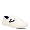 Peltz Shoes  Women's Tretorn Nylite Plus Canvas Sneaker WHITE/NAVY NYLITECA-WHTNAV