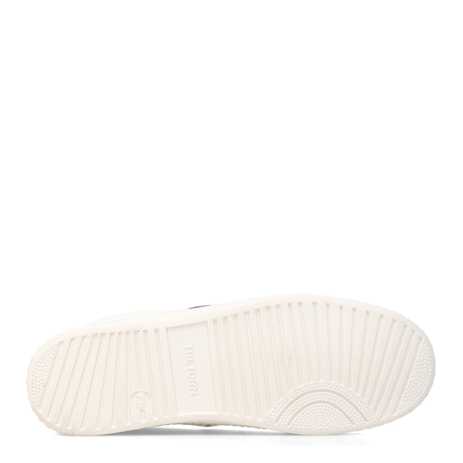 Peltz Shoes  Women's Tretorn Nylite Plus Canvas Sneaker WHITE/NAVY NYLITECA-WHTNAV