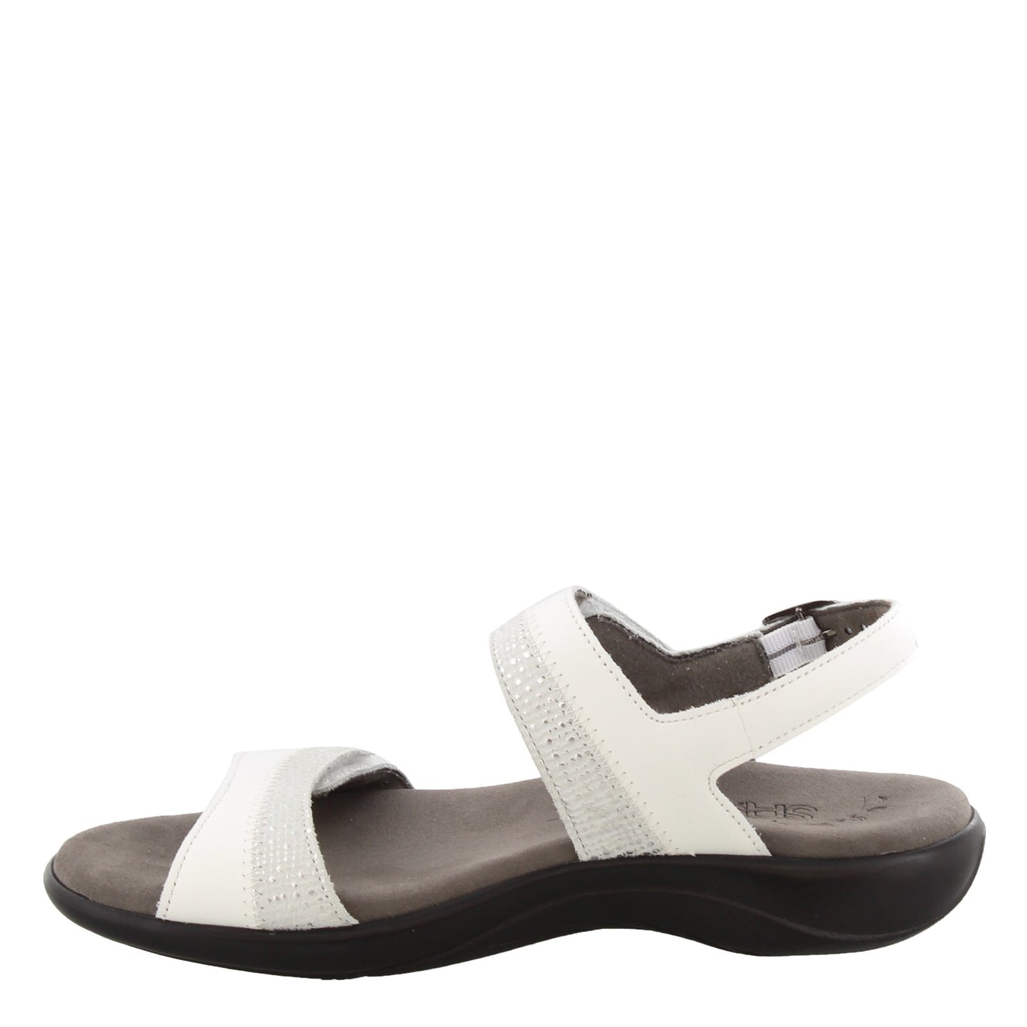 Peltz Shoes  Women's SAS Nudu Sandal WHITE NUDU WHITE
