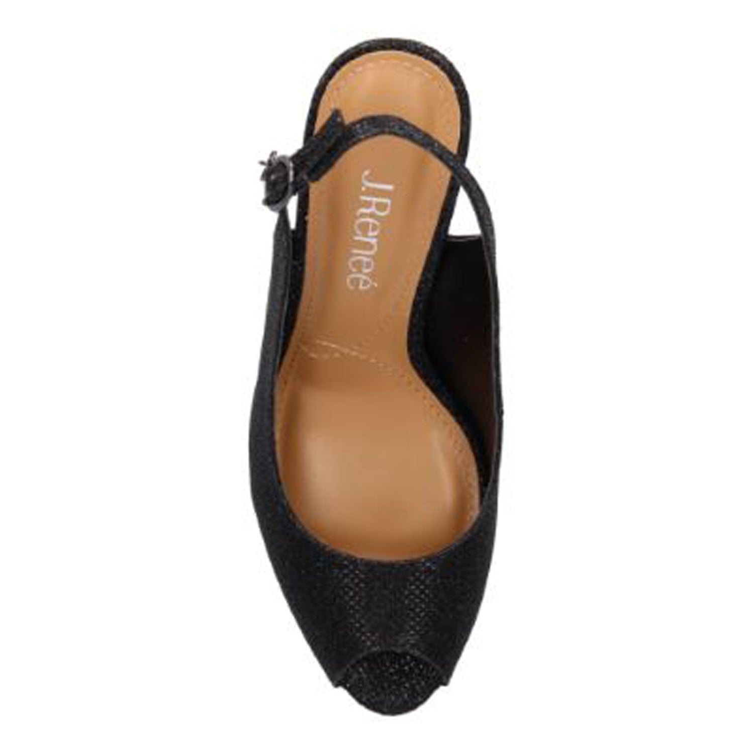 Peltz Shoes  Women's J Renee Onille Pump Black Patent ONILLE-BLACK