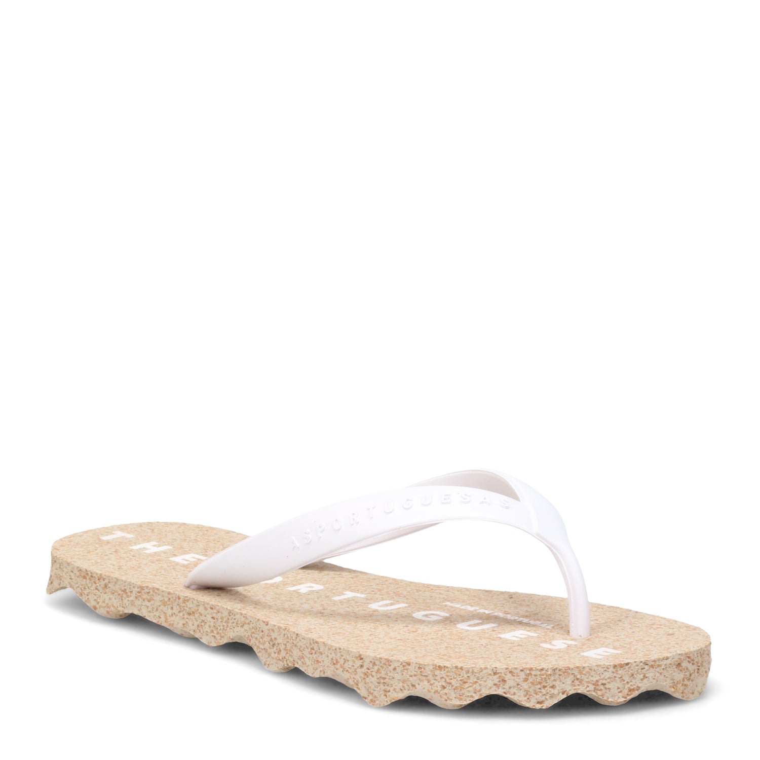 Peltz Shoes  Women's Asportuguesas Base Sandal NATURAL / WHITE P018109-000