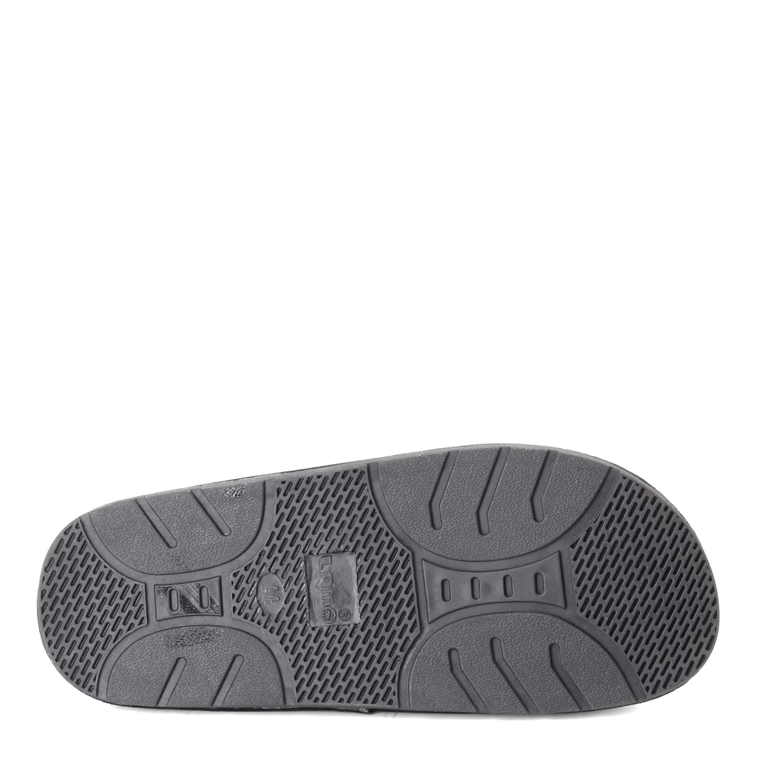 Peltz Shoes  Men's Lamo Scuff Slipper BLACK P103M-BLK