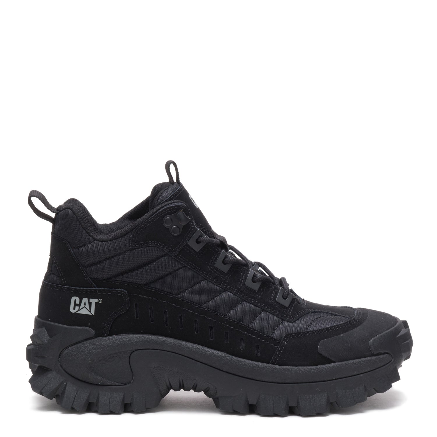 Peltz Shoes  Unisex Caterpillar Intruder Mid Trainer Sneaker BLACK P110457