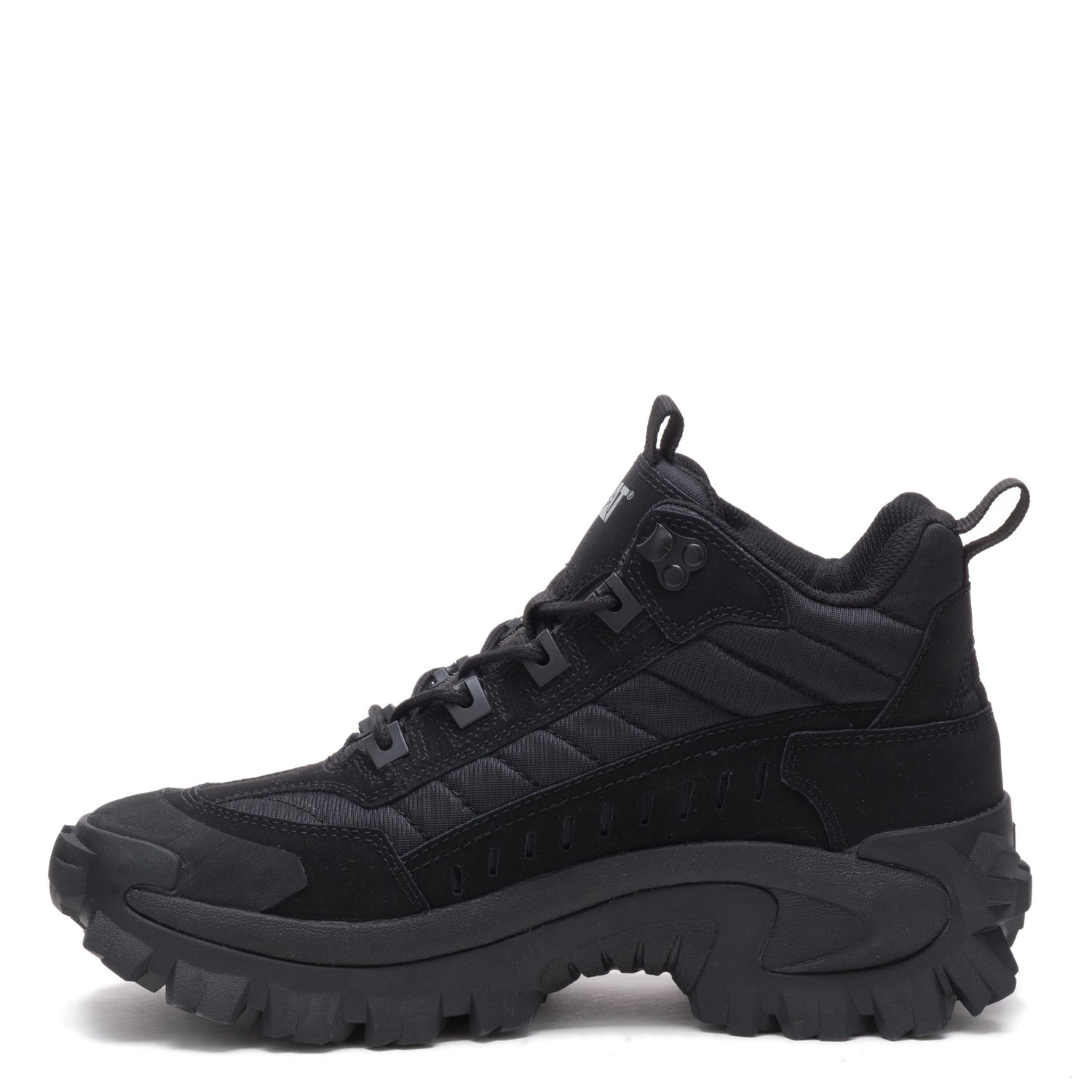 Peltz Shoes  Unisex Caterpillar Intruder Mid Trainer Sneaker BLACK P110457