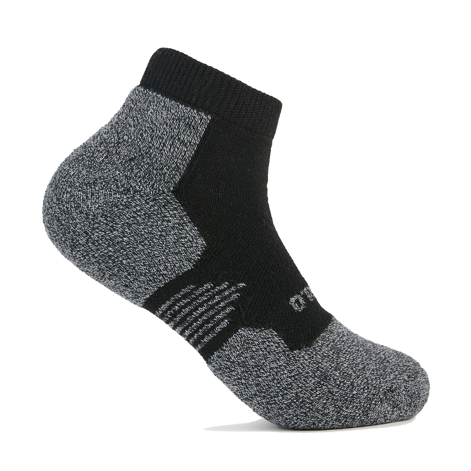 Peltz Shoes  Unisex Thorlo Socks Light Cushion Low-Cut Pickleball Socks - 1 Pair Black P1CCU0-BLK