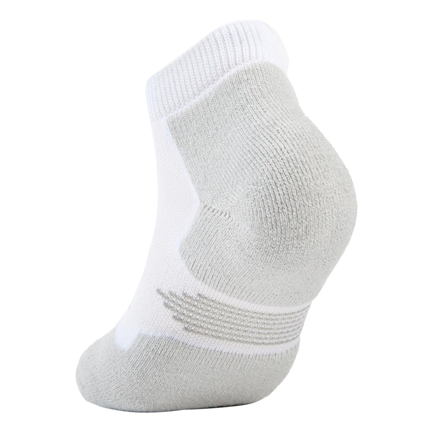 Peltz Shoes  Unisex Thorlo Socks Light Cushion Low-Cut Pickleball Socks - 1 Pair White P1CCU0-WHT