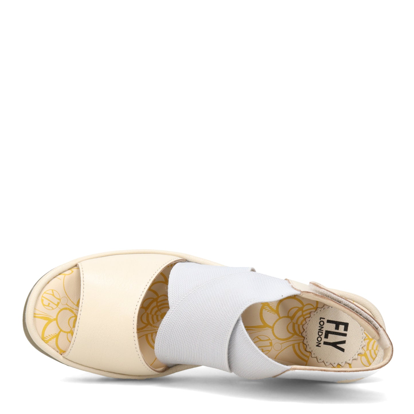 Peltz Shoes  Women's Fly London Yuba Sandal OFF WHITE BEIGE P501385-001