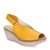 Peltz Shoes  Women's Fly London Yeay Sandal MUSTARD P501387-007