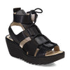Peltz Shoes  Women's Fly London Yaca Sandal BLACK P501413-000