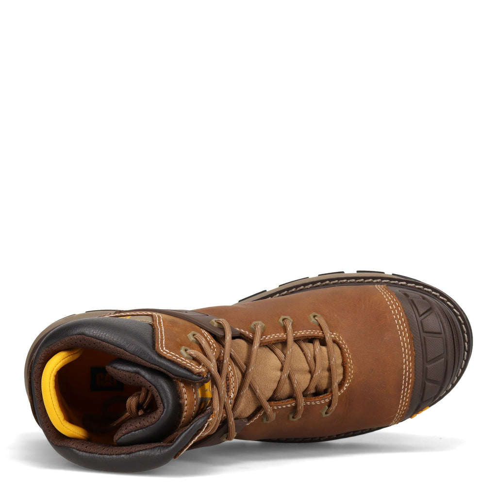 Men's Caterpillar Excavator Superlite Waterproof Soft Toe Work Boot DARK BEIGE P51052