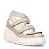 Peltz Shoes  Women's Fly London Drop Sandal SILVER P601521-004