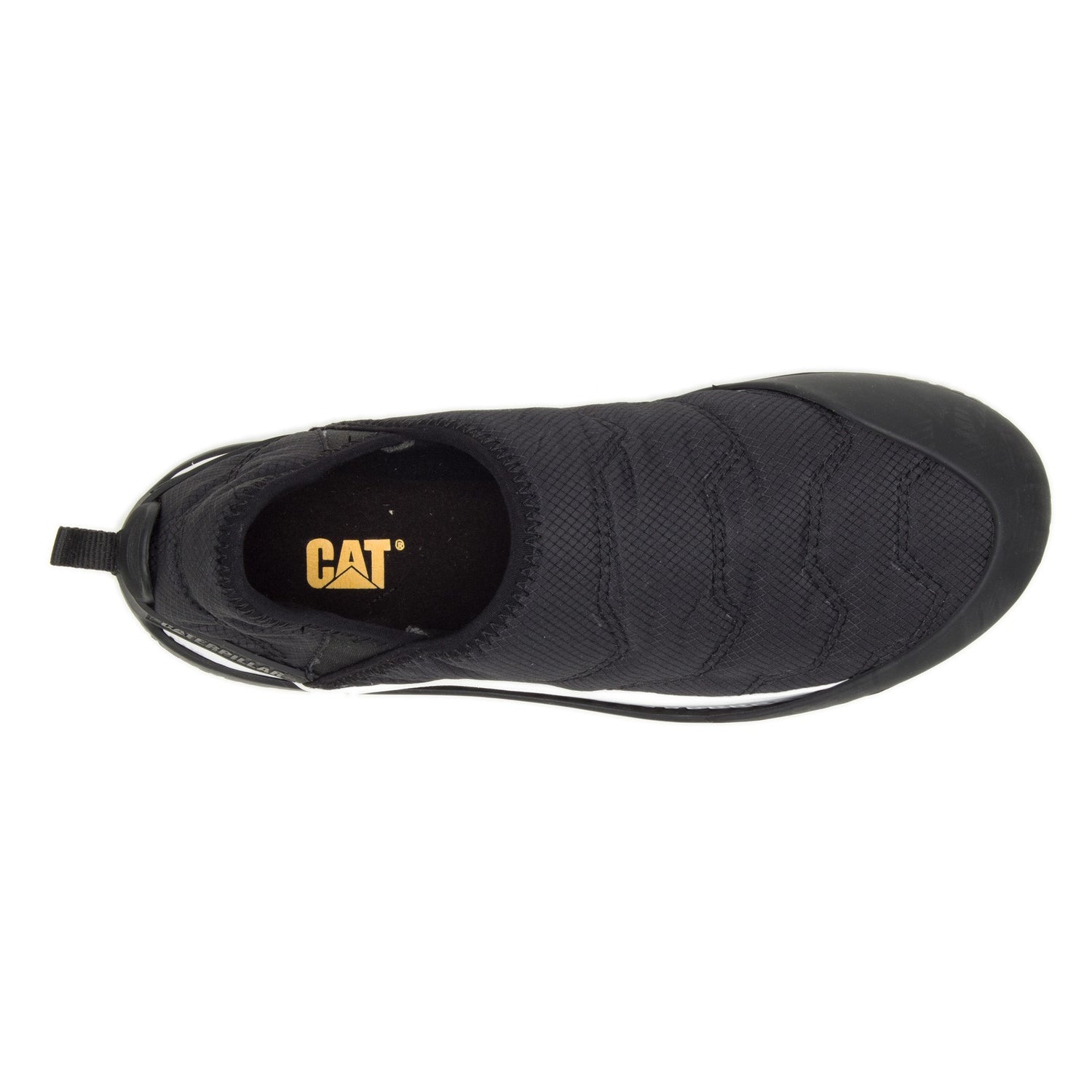 Peltz Shoes  Men's CAT Footwear Crossover Slip-On BLACK P724465