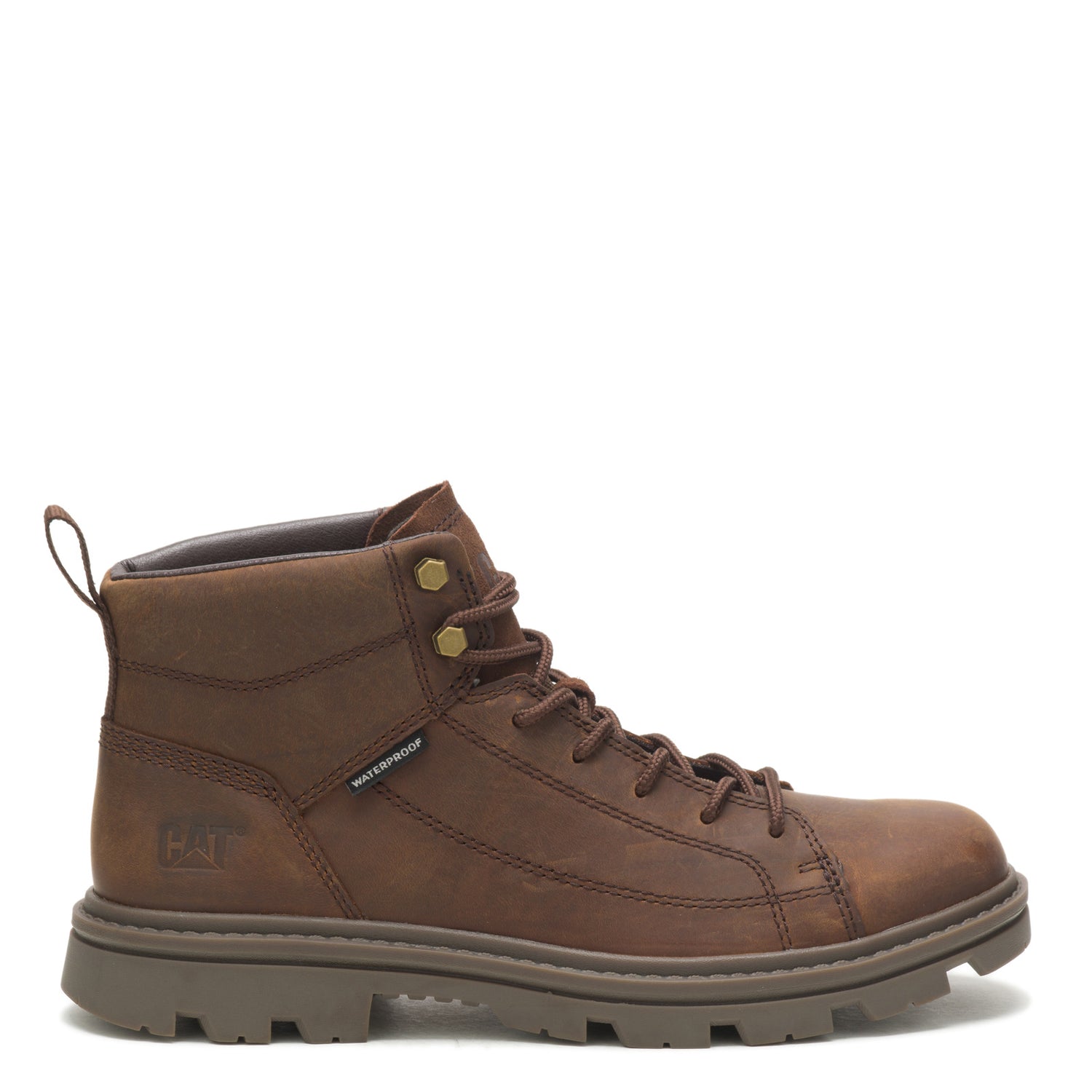 Peltz Shoes  Men's Caterpillar Modulate Waterproof Boot REAL BROWN P725406