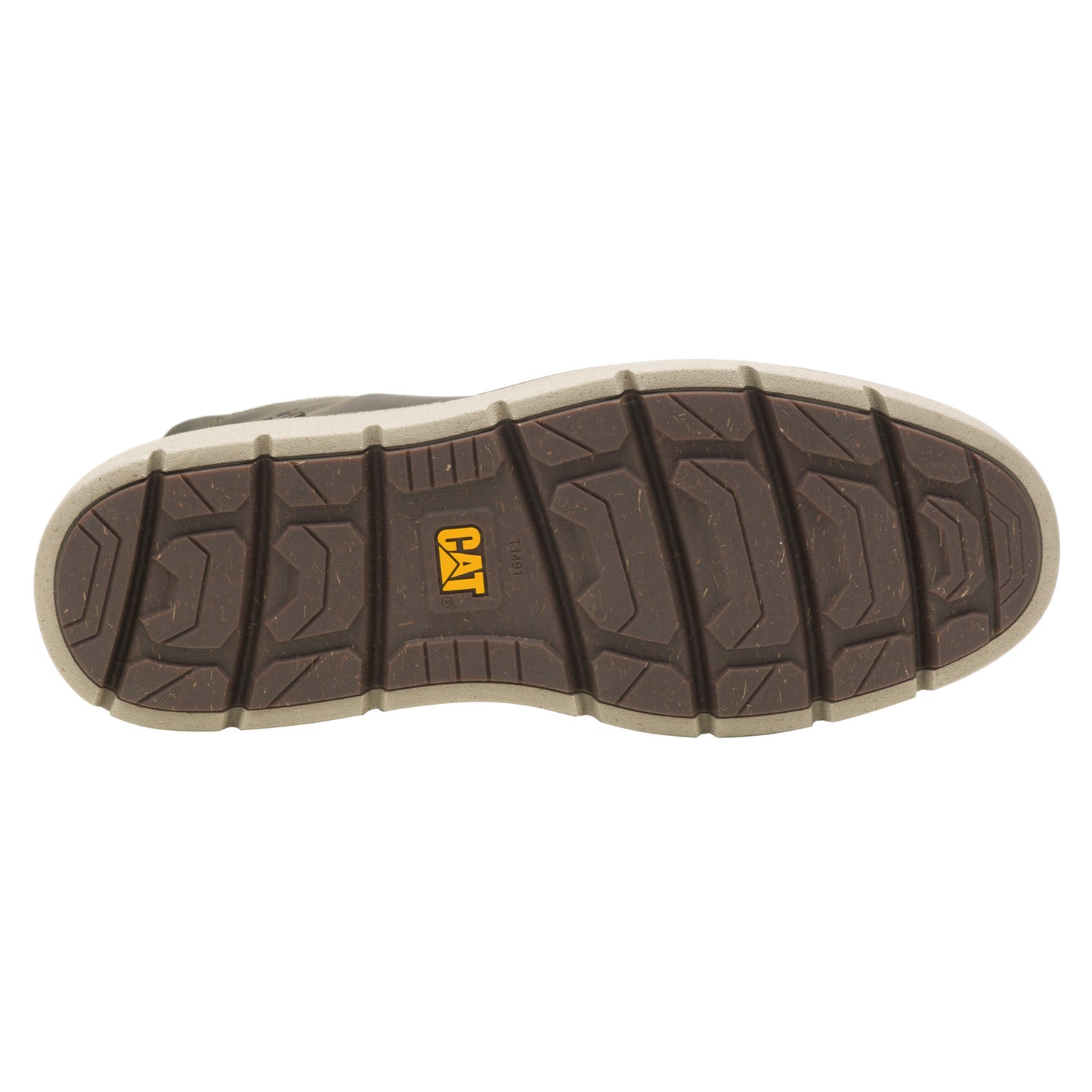 Peltz Shoes  Men's Caterpillar Covert Mid WP Work Boot OLIVE P725466