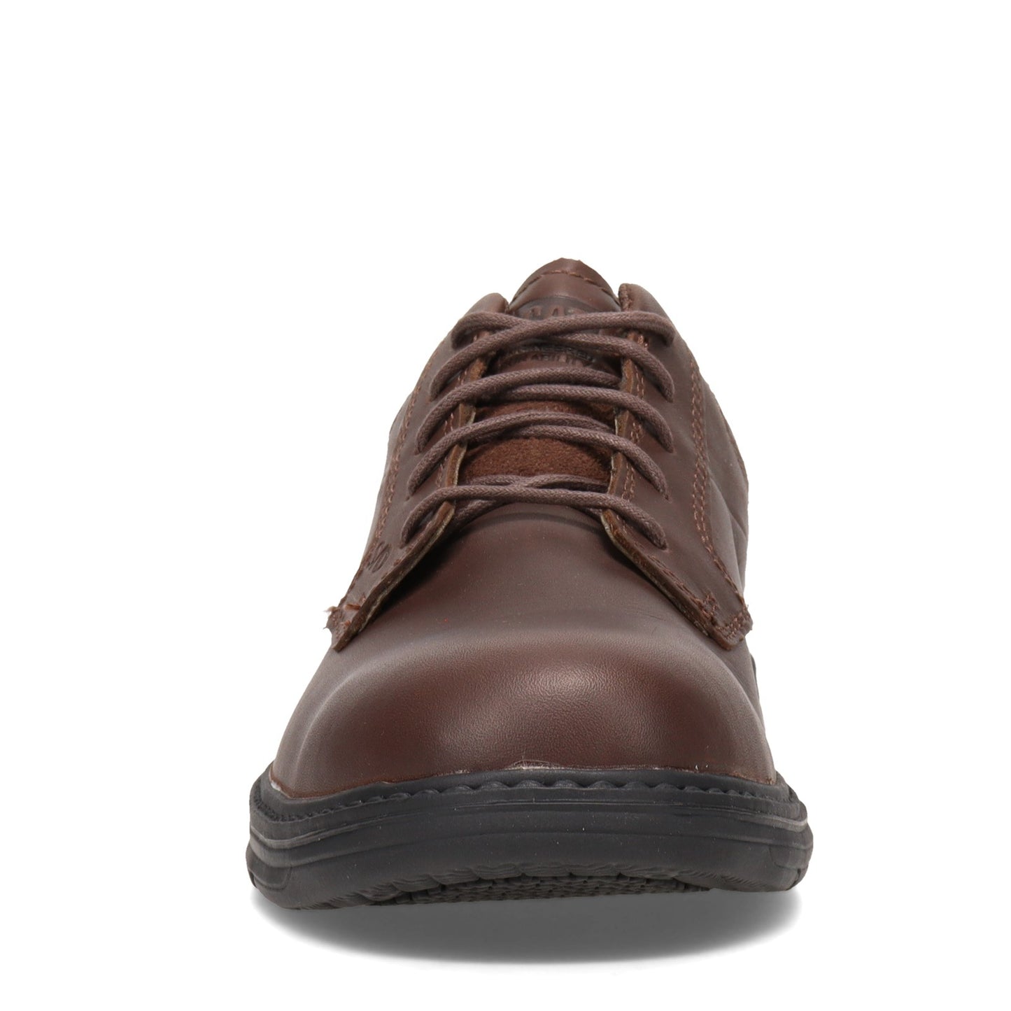 Peltz Shoes  Men's Caterpillar Oversee Steel Toe Work Shoe DARK BROWN P90016