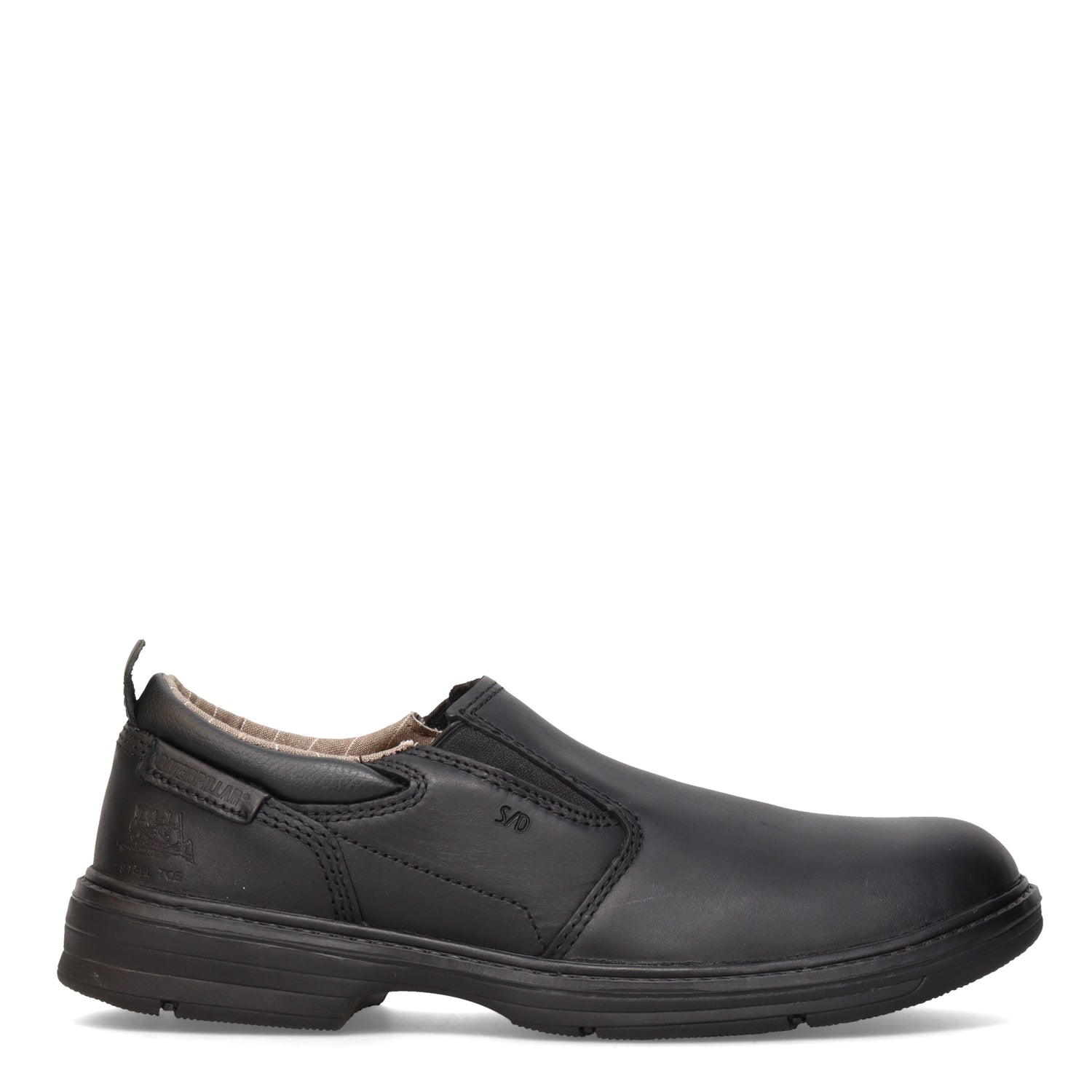 Peltz Shoes  Men's Caterpillar Conclude Steel Toe Work Shoe Black P90098