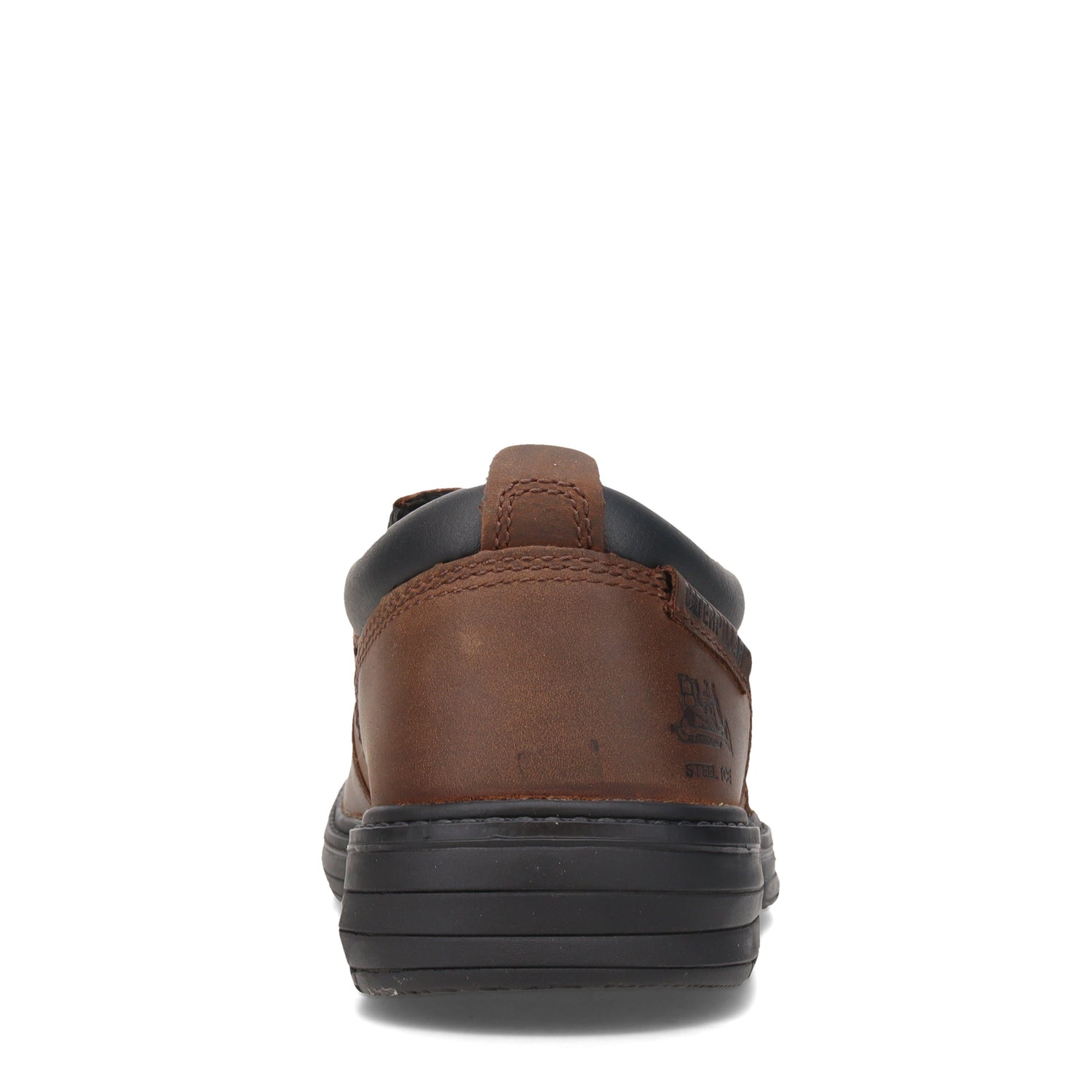 Peltz Shoes  Men's Caterpillar Conclude Steel Toe Work Shoe Dark Brown P90100