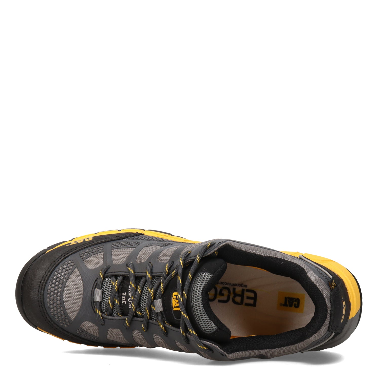Peltz Shoes  Men's Caterpillar Streamline Comp Toe SD Work Shoe Grey P90594