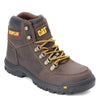 Peltz Shoes  Men's Caterpillar Outline Steel Toe Work Boot BROWN P90803