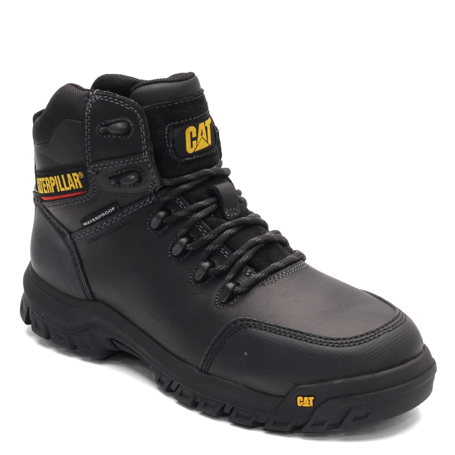 Peltz Shoes  Men's Caterpillar Resorption Work Boot BLACK P90976