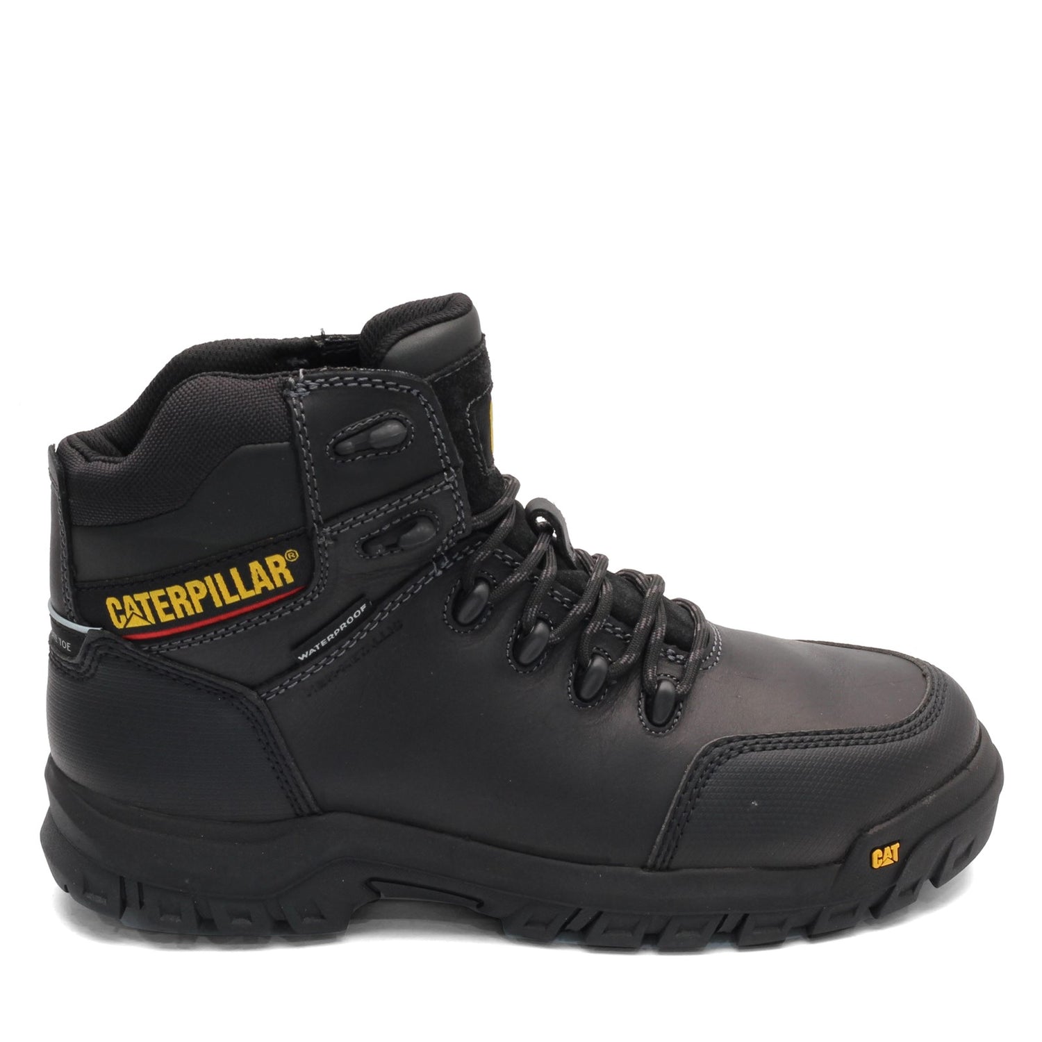 Peltz Shoes  Men's Caterpillar Resorption Work Boot BLACK P90976