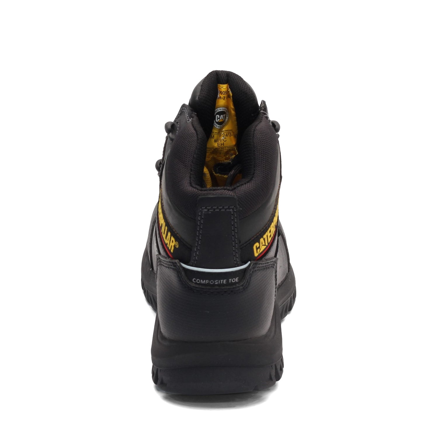 Peltz Shoes  Men's Caterpillar Resorption Work Boot BLACK P90976