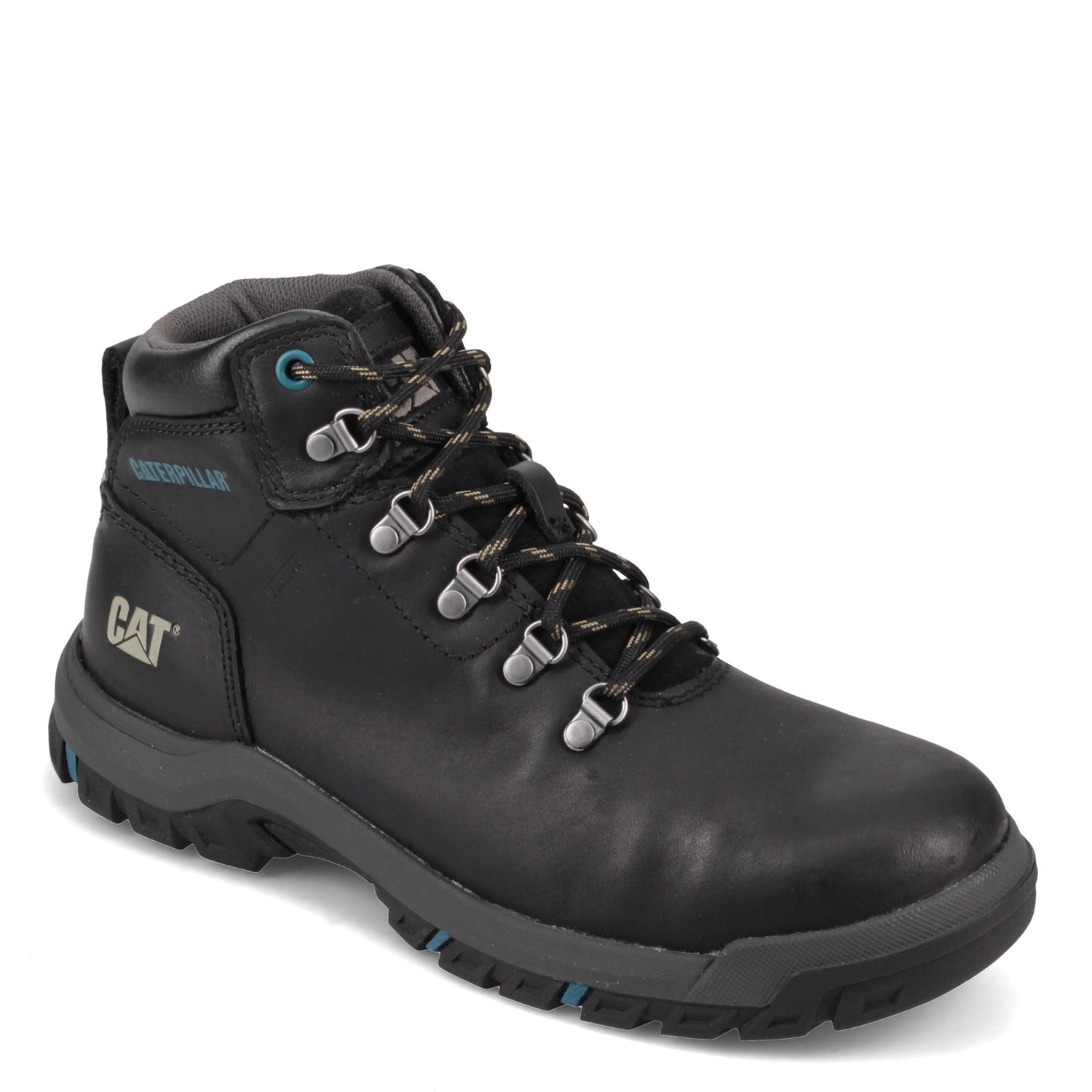 Peltz Shoes  Women's Caterpillar Mae Steel Toe Waterproof Work Boot BLACK P91022