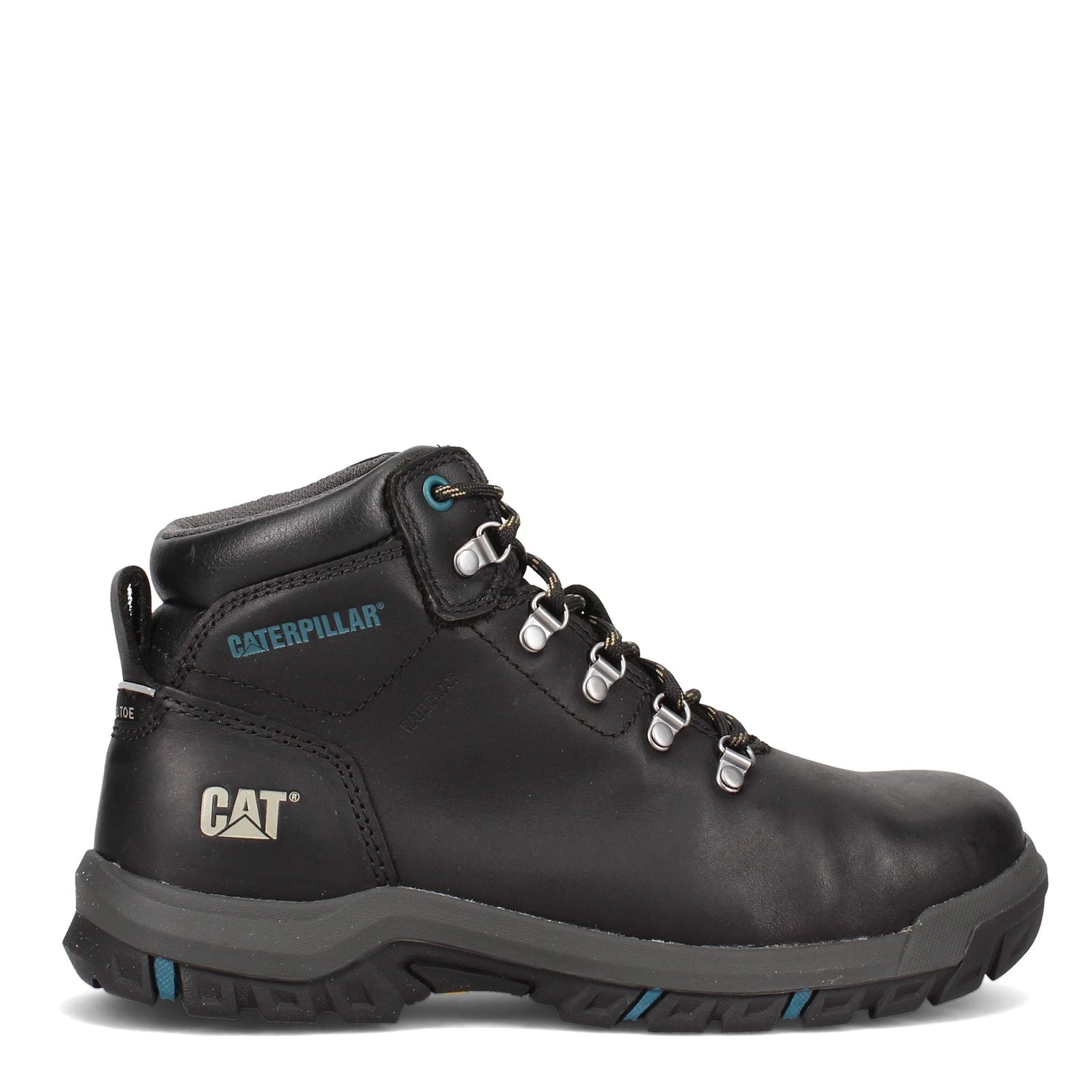 Peltz Shoes  Women's Caterpillar Mae Steel Toe Waterproof Work Boot BLACK P91022