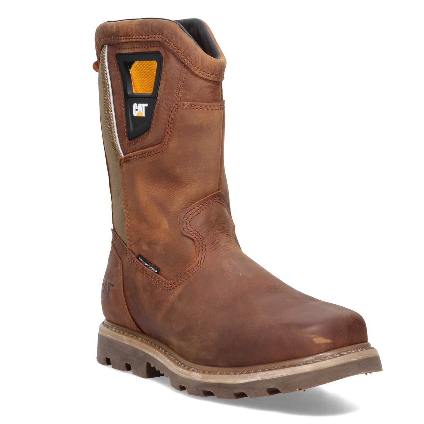 Peltz Shoes  Men's Caterpillar Stillwell Steel Toe Work Boot BUTTERSCOTCH P91109