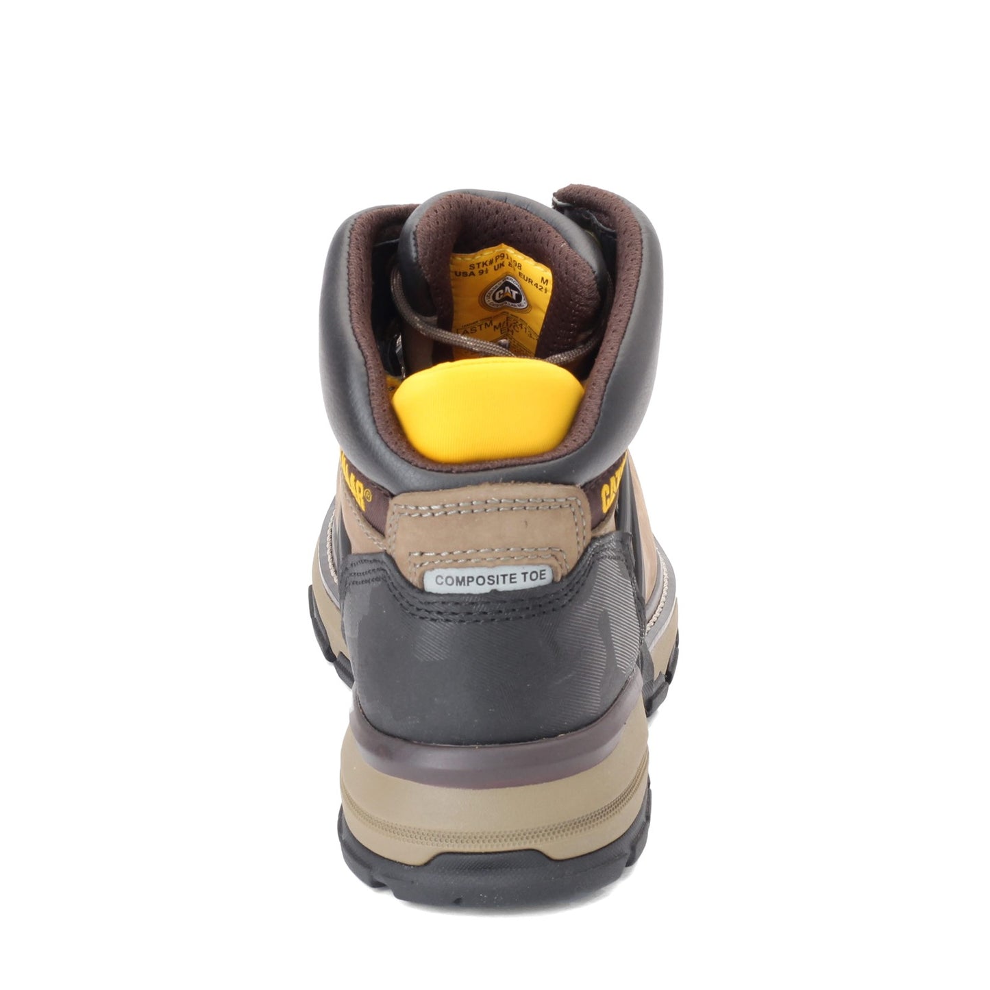 Peltz Shoes  Men's Caterpillar Excavator Superlite Waterproof Nano Toe Work Boot BUNGEE CORD P91198