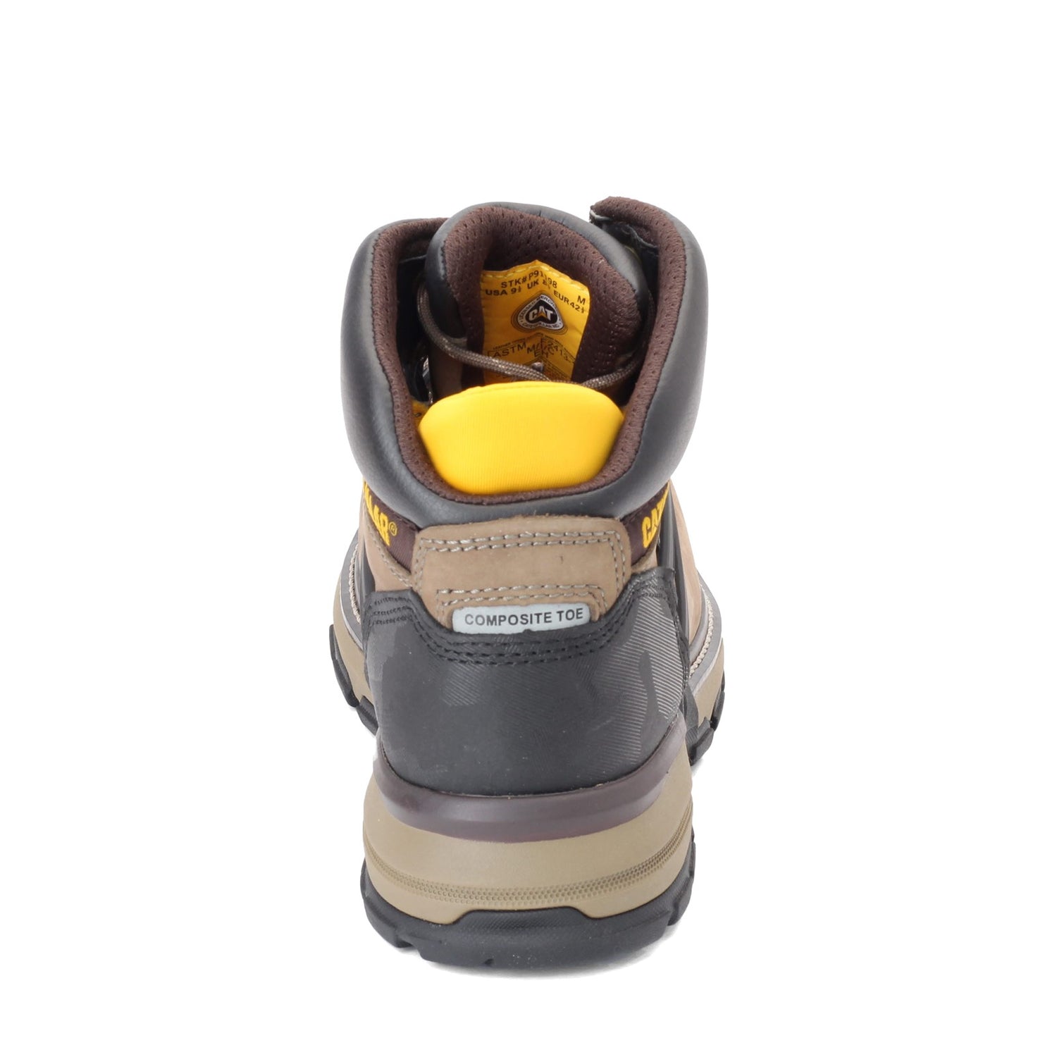 Peltz Shoes  Men's Caterpillar Excavator Superlite Waterproof Nano Toe Work Boot BUNGEE CORD P91198