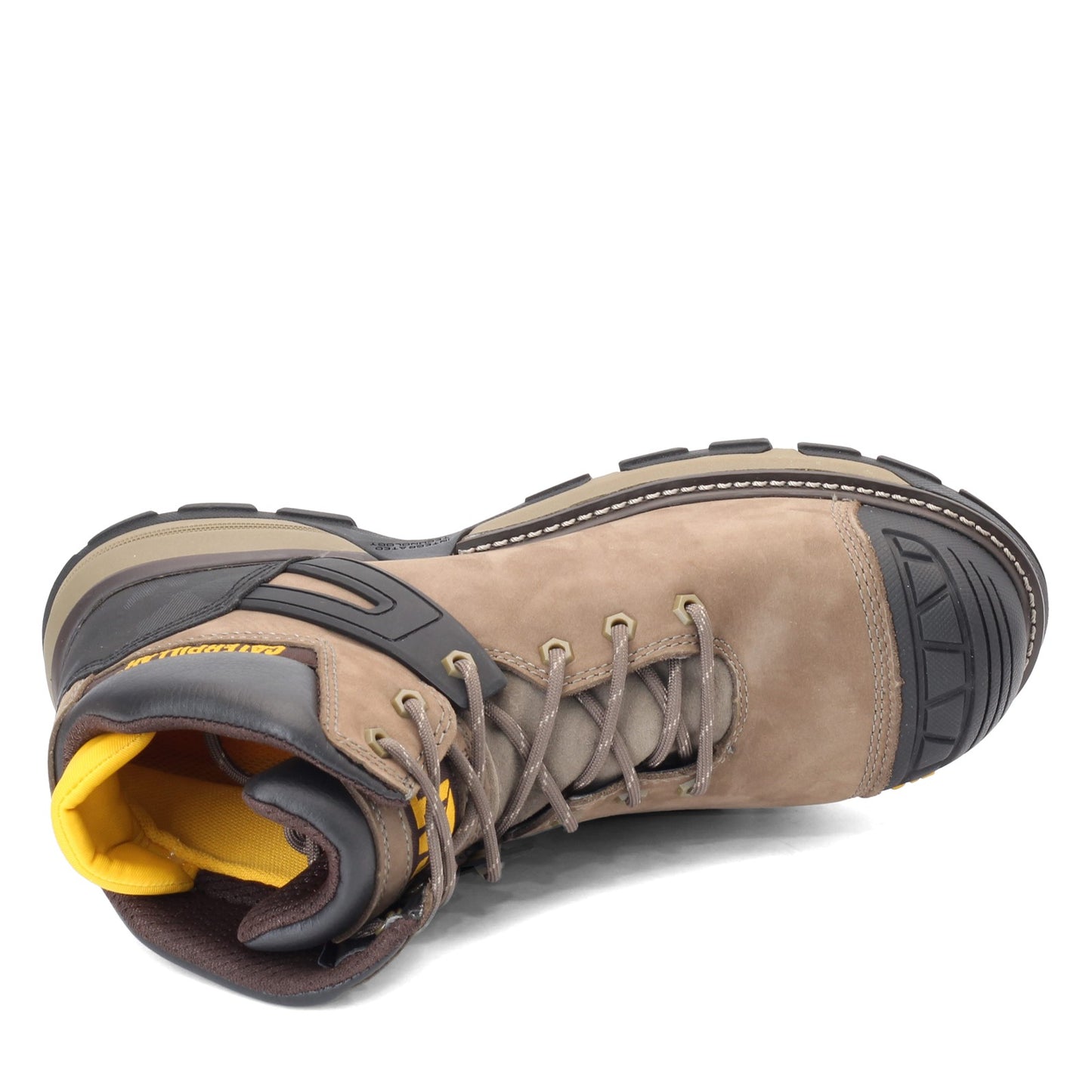 Peltz Shoes  Men's Caterpillar Excavator Superlite Waterproof Nano Toe Work Boot BUNGEE CORD P91198