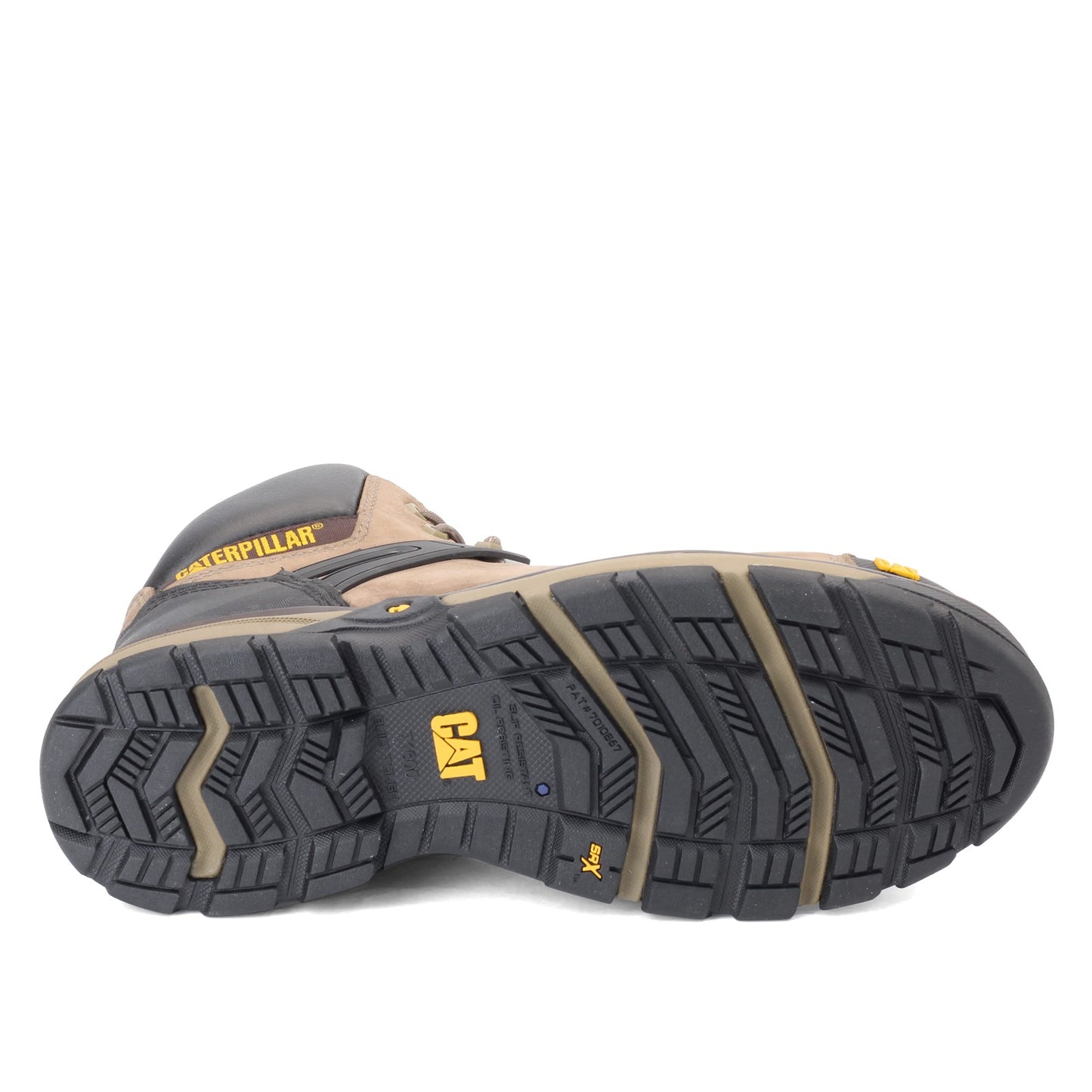 Peltz Shoes  Men's Caterpillar Excavator Superlite Waterproof Nano Toe Work Boot BUNGEE CORD P91198
