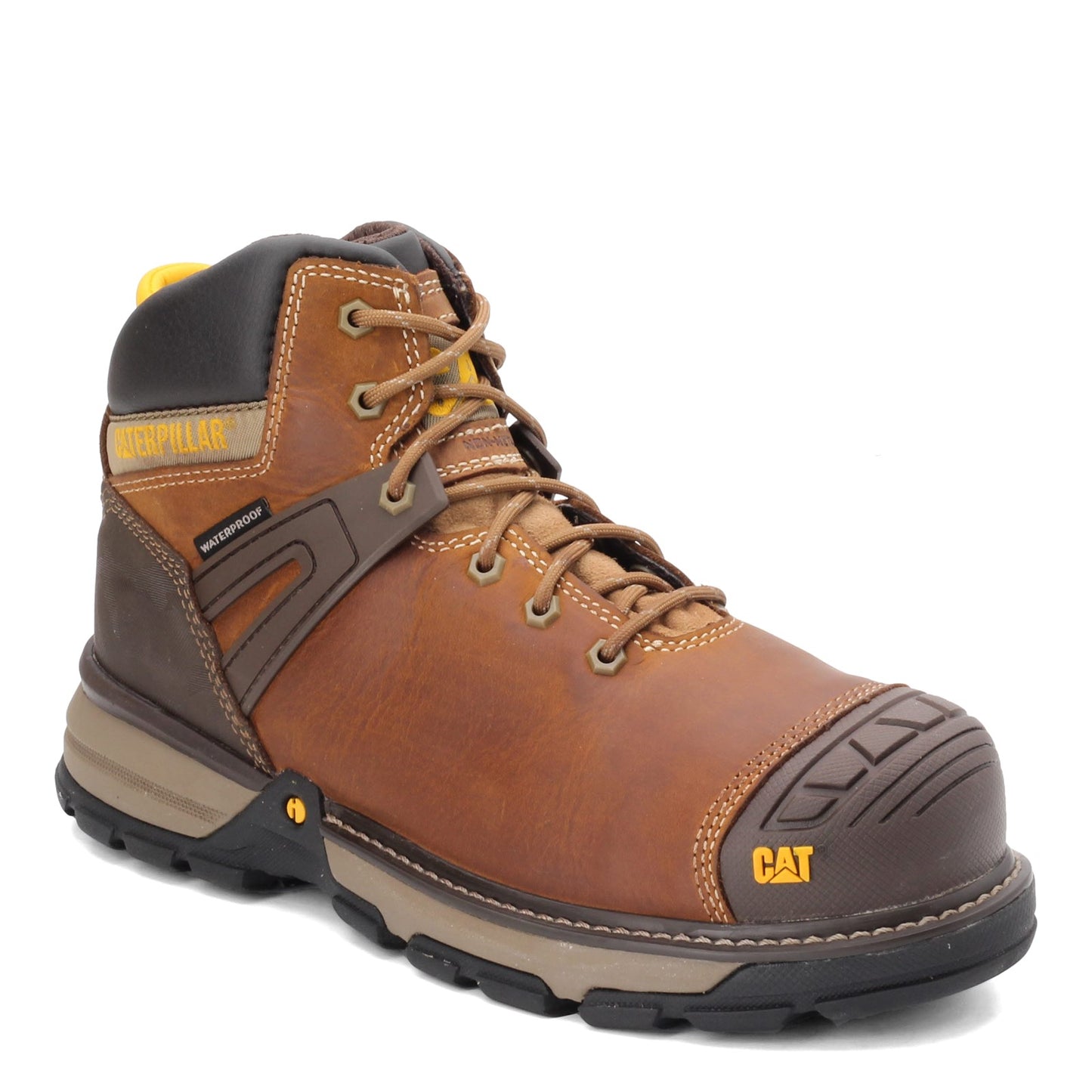 Peltz Shoes  Men's Caterpillar Excavator Superlite Nano Toe Work Boot DARK BEIGE P91218