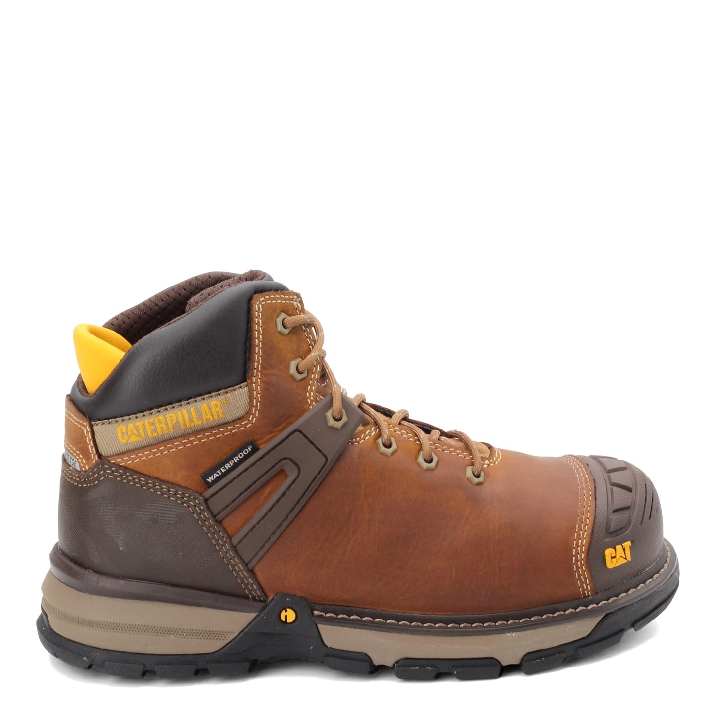 Peltz Shoes  Men's Caterpillar Excavator Superlite Nano Toe Work Boot DARK BEIGE P91218