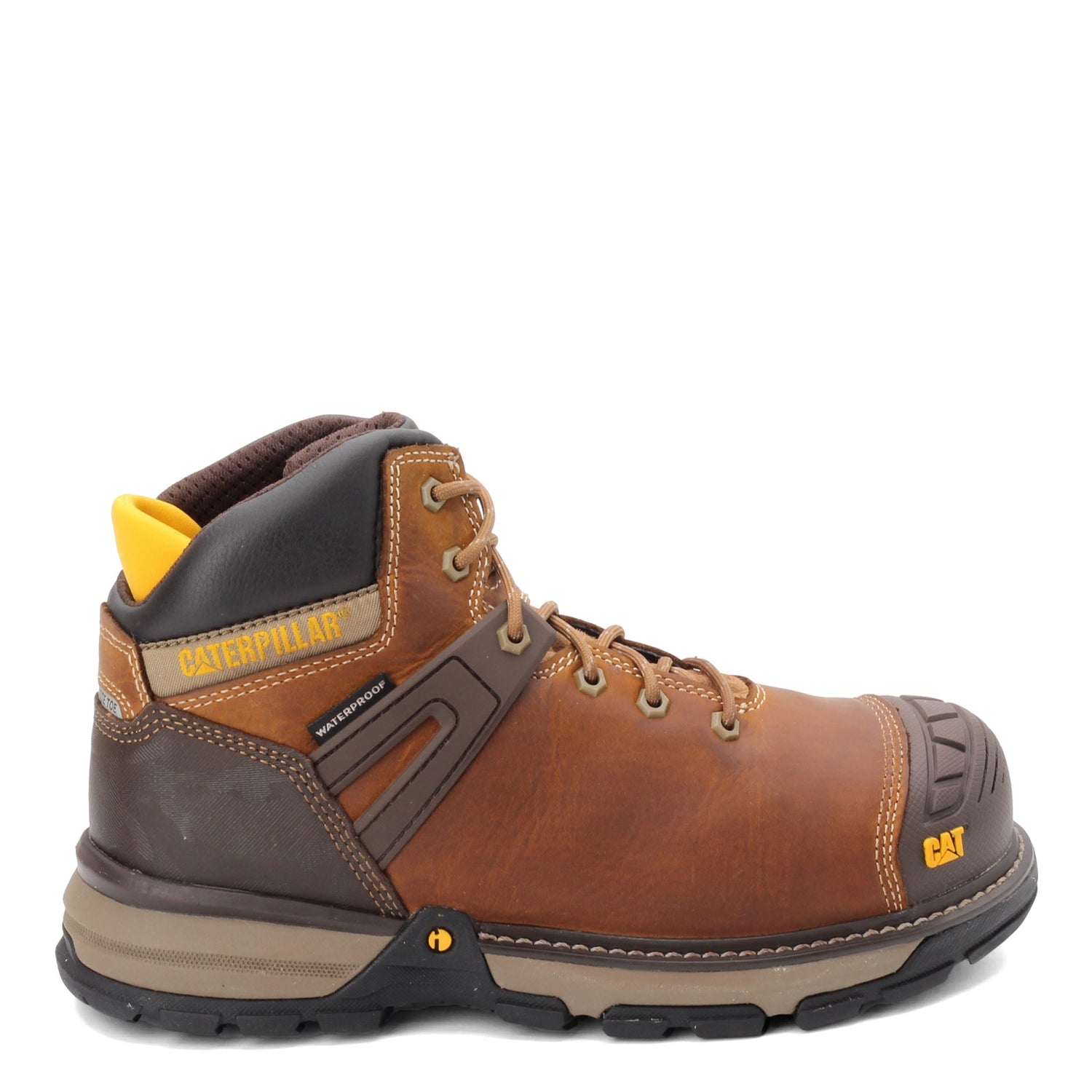 Peltz Shoes  Men's Caterpillar Excavator Superlite Nano Toe Work Boot DARK BEIGE P91218
