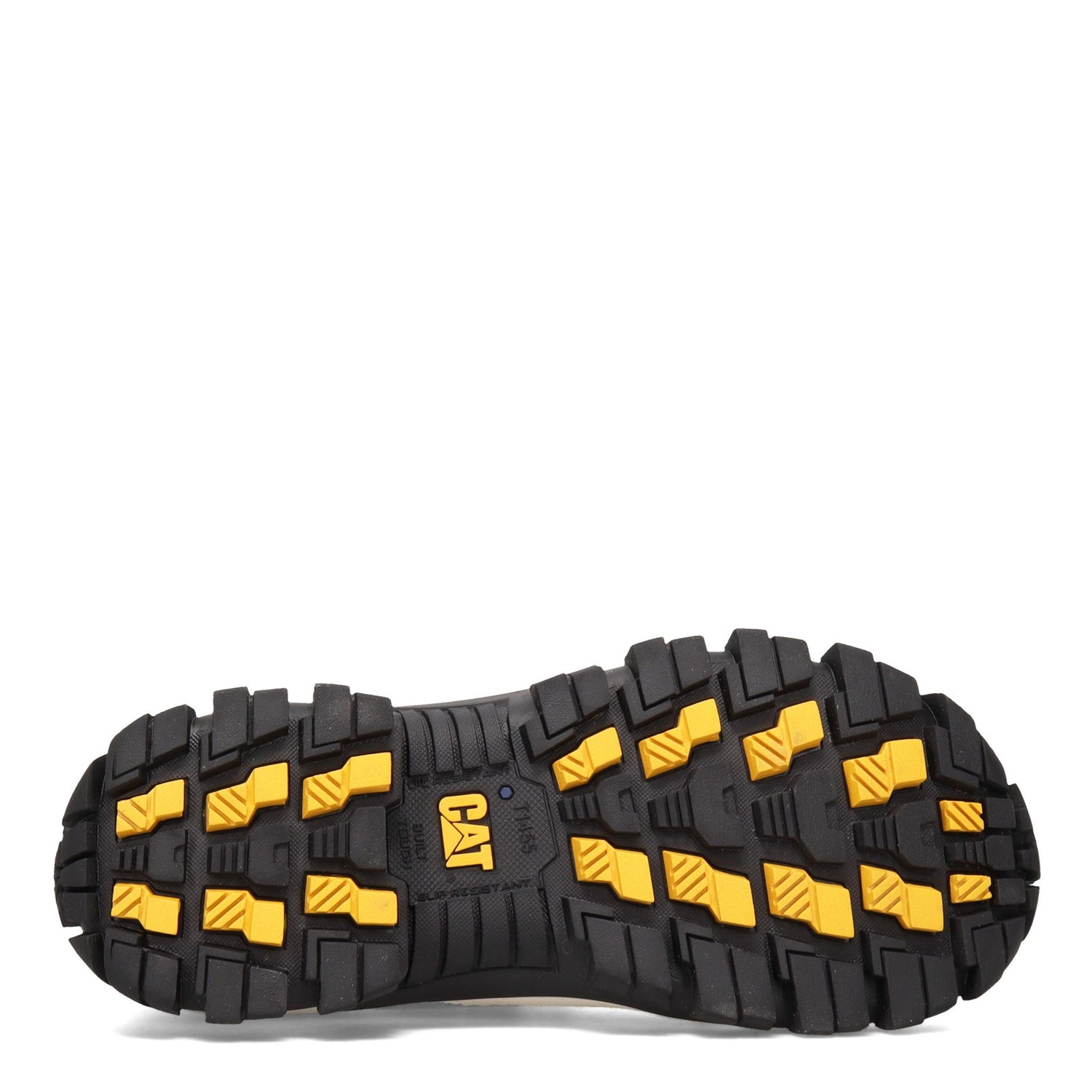 Peltz Shoes  Men's Caterpillar Invader Steel Toe Work Shoe BLACK / WHITE P91275