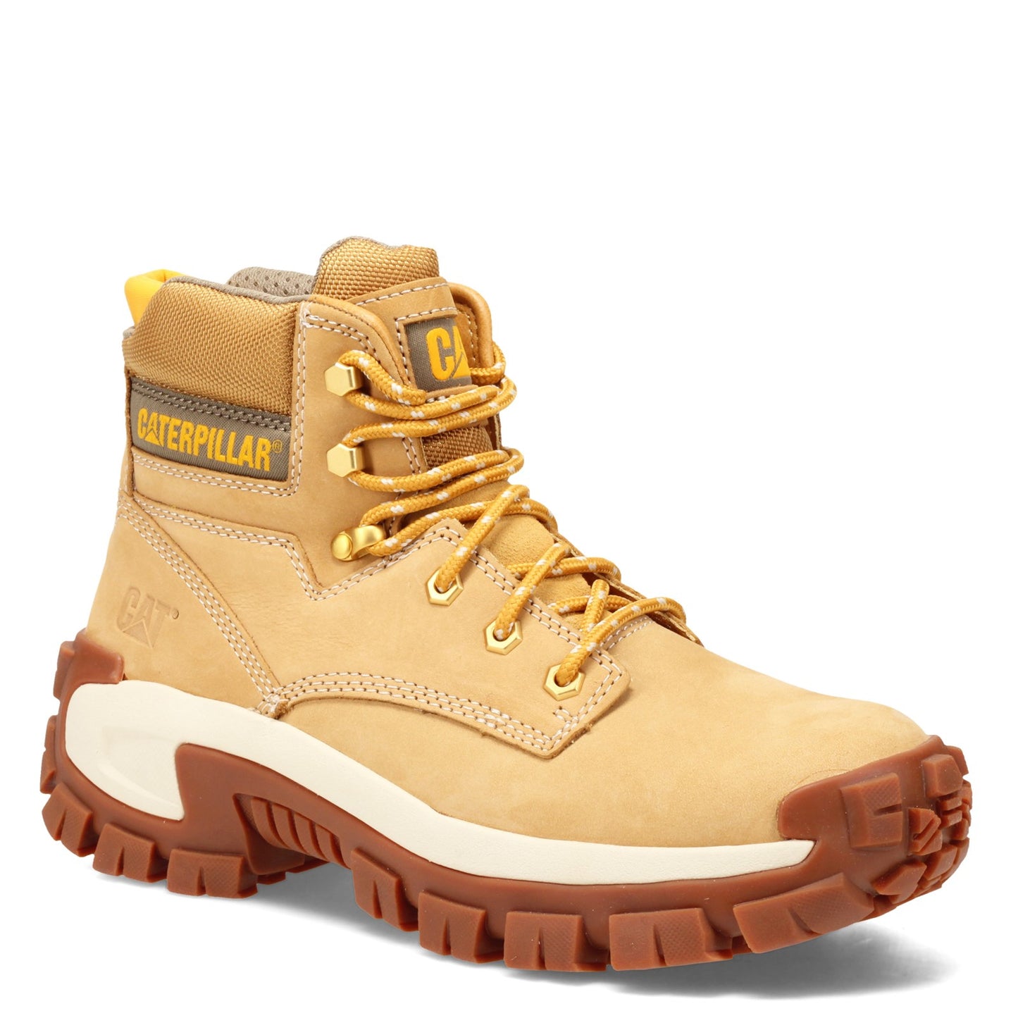 Peltz Shoes  Men's Caterpillar Invader High Steel Toe Work Boot HONEY P91286