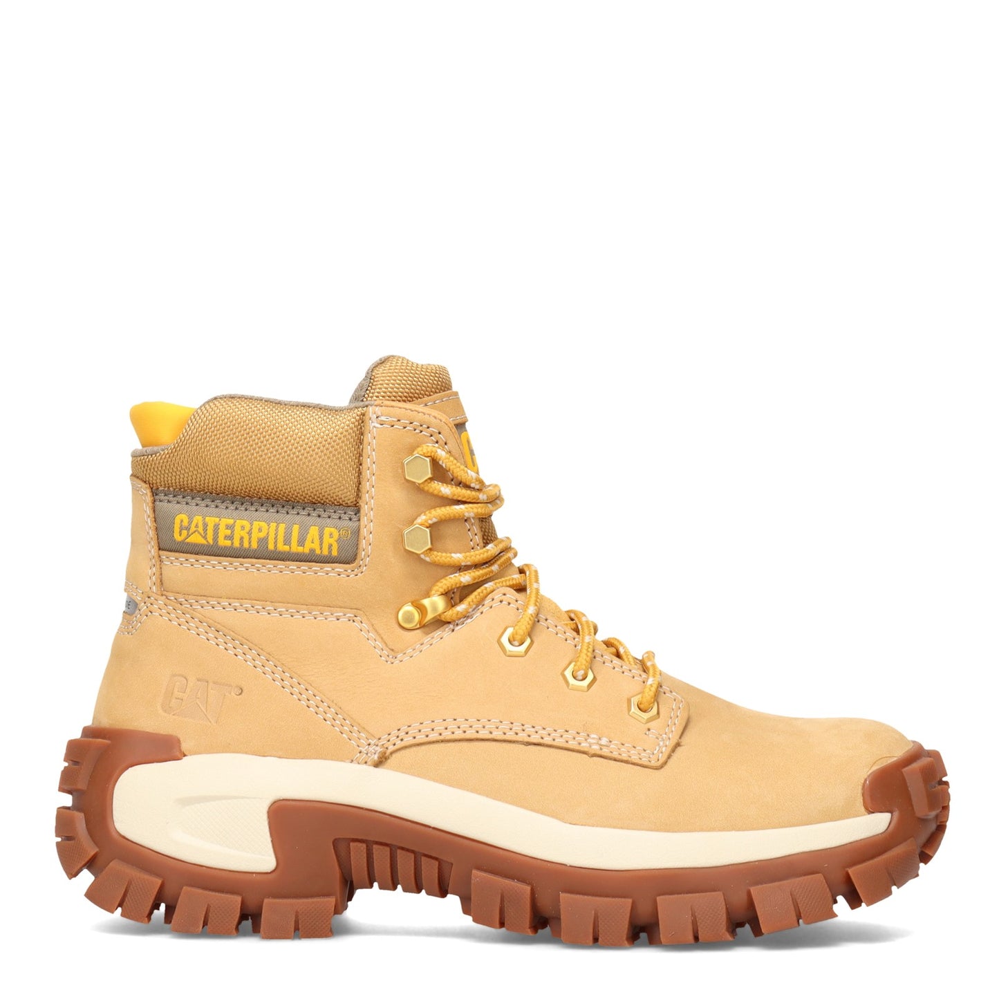 Peltz Shoes  Men's Caterpillar Invader High Steel Toe Work Boot HONEY P91286